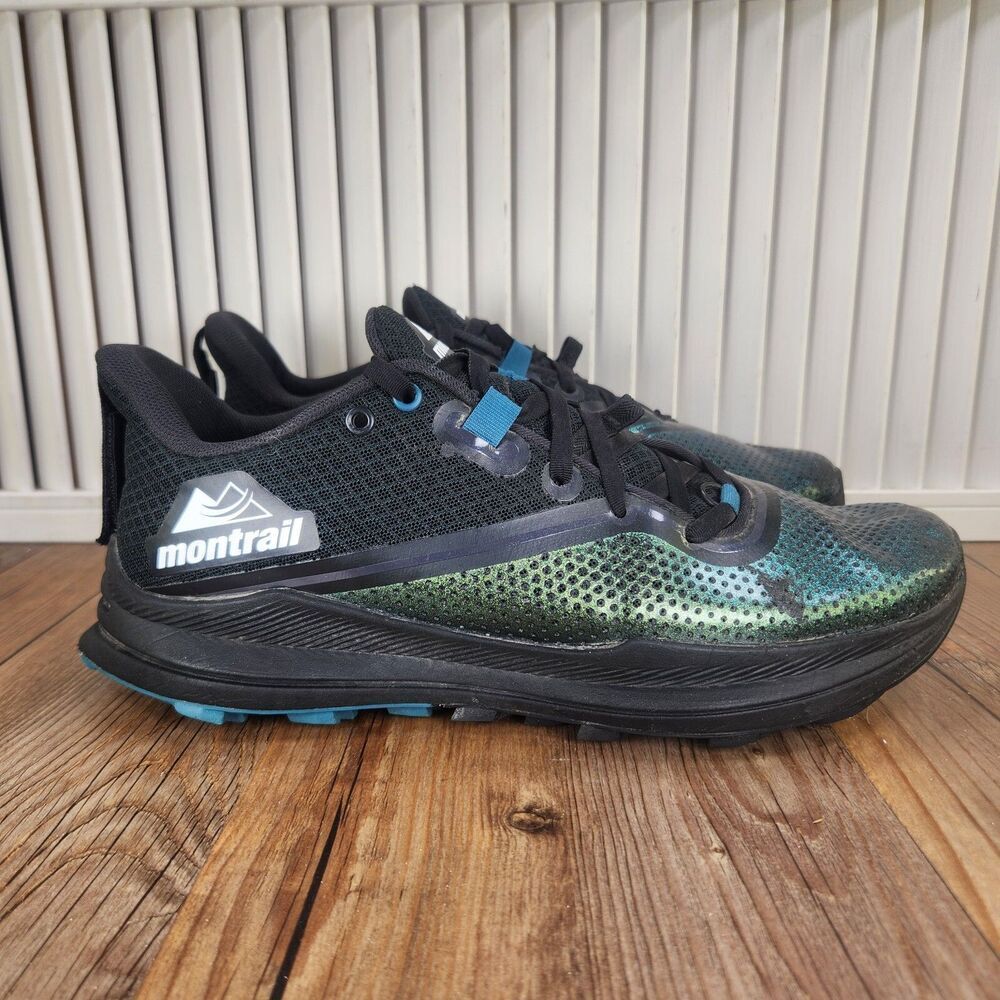 Columbia Montrail Trinity FKT Men 9.5 Black Trail Running Shoes BM6578-010 *READ